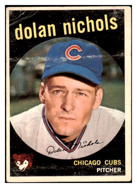 1959 Topps Baseball #362 Dolan Nichols Cubs Good No Trade 494887