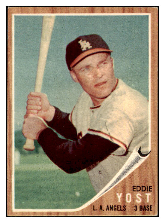 1962 Topps Baseball #176 Eddie Yost Angels EX-MT Variation 494898