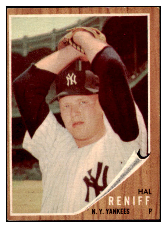 1962 Topps Baseball #139 Hal Reniff Yankees EX Variation 494908