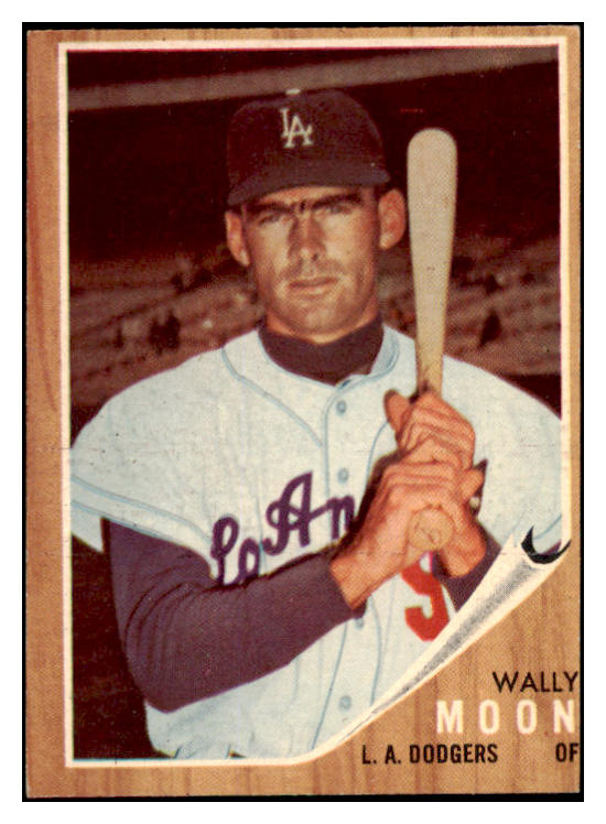 1962 Topps Baseball #190 Wally Moon Dodgers EX Variation 494914