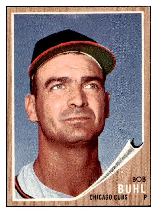 1962 Topps Baseball #458 Bob Buhl Cubs EX Variation 494916