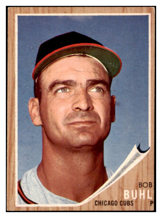 1962 Topps Baseball #458 Bob Buhl Cubs EX Variation 494917