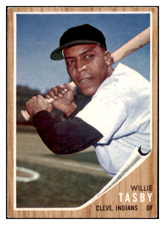 1962 Topps Baseball #462 Willie Tasby Indians EX Variation 494918