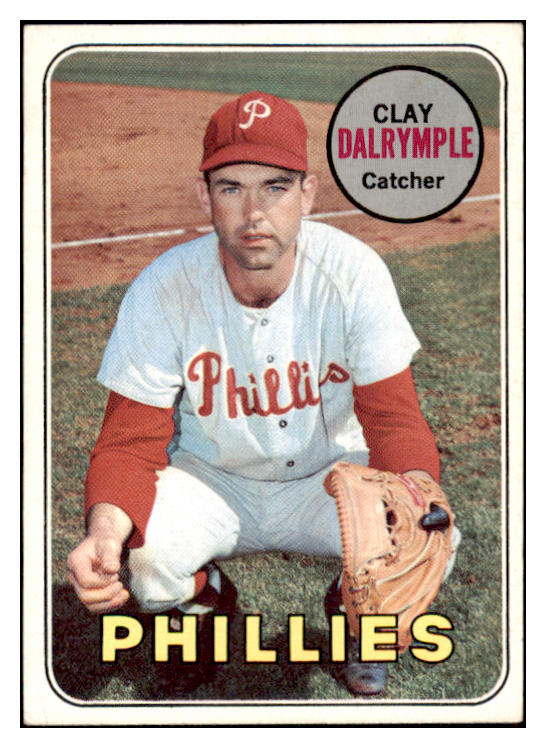 1969 Topps Baseball #151 Clay Dalrymple Phillies EX Variation 494951