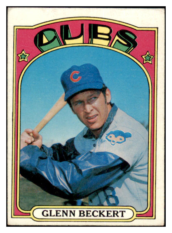 1972 Topps Baseball #045 Glenn Beckert Cubs VG-EX Variation 494959