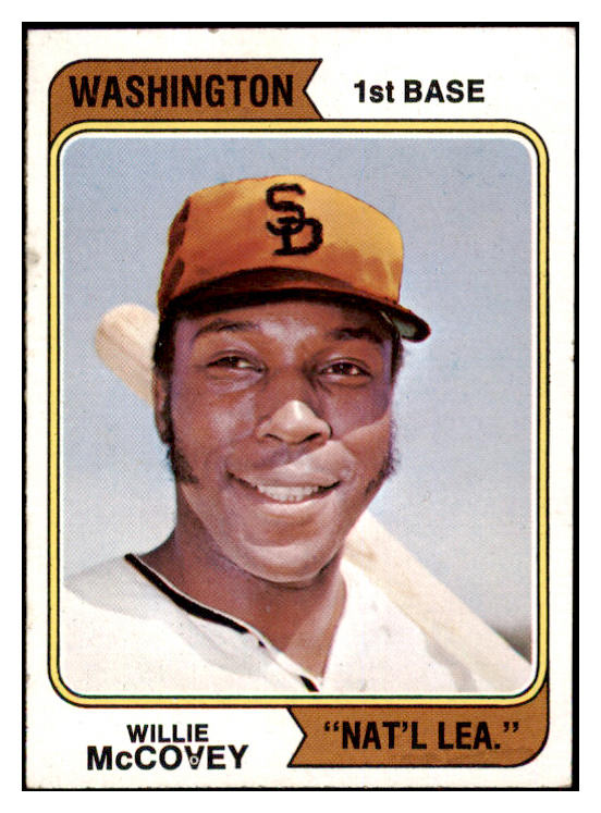 1974 Topps Baseball #250 Willie McCovey Padres VG-EX Variation 494962