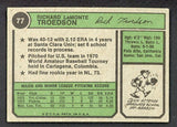1974 Topps Baseball #077 Rich Troedson Padres VG Variation 494998