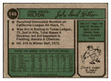 1974 Topps Baseball #148 John Hilton Padres VG Variation 494999
