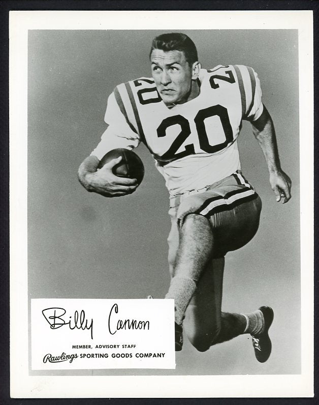 Rawlings Advisory Staff Photo Billy Cannon Oilers VG-EX 495032