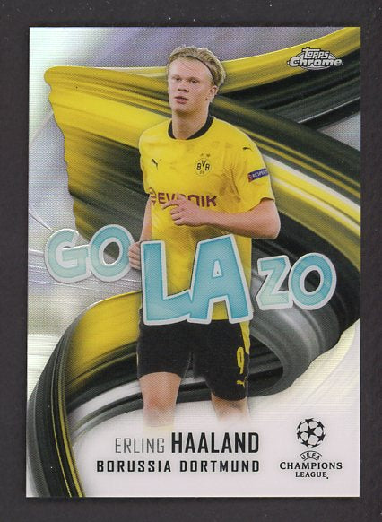 2021 Topps Chrome #GOL-EH Erling Haaland Dortmund 495055