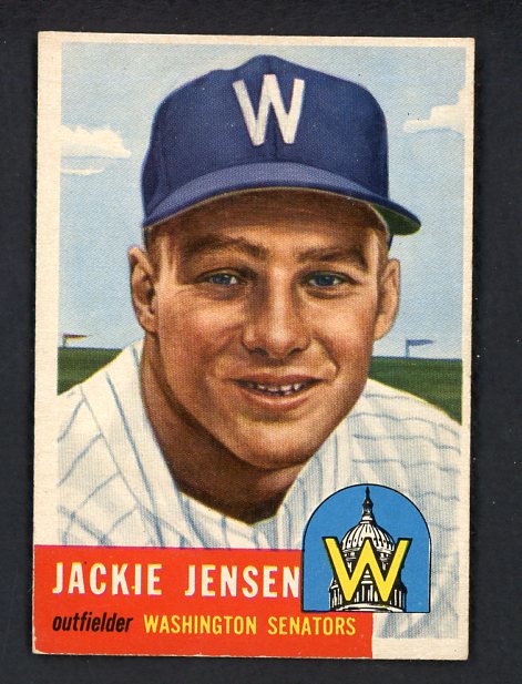 1953 Topps Baseball #265 Jackie Jensen Senators EX-MT 495061