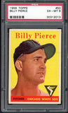 1958 Topps Baseball #050 Billy Pierce White Sox PSA 6 EX-MT Yellow Letter 495097