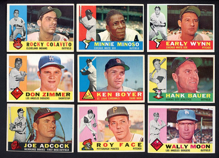 1960 Topps Set Lot 96 Diff VG-EX/EX Minoso Wynn Boyer 495111