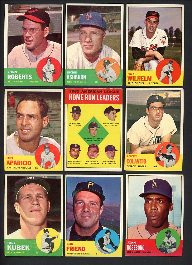 1963 Topps Set Lot 116 Diff VG-EX/EX Aparicio Roberts 495122