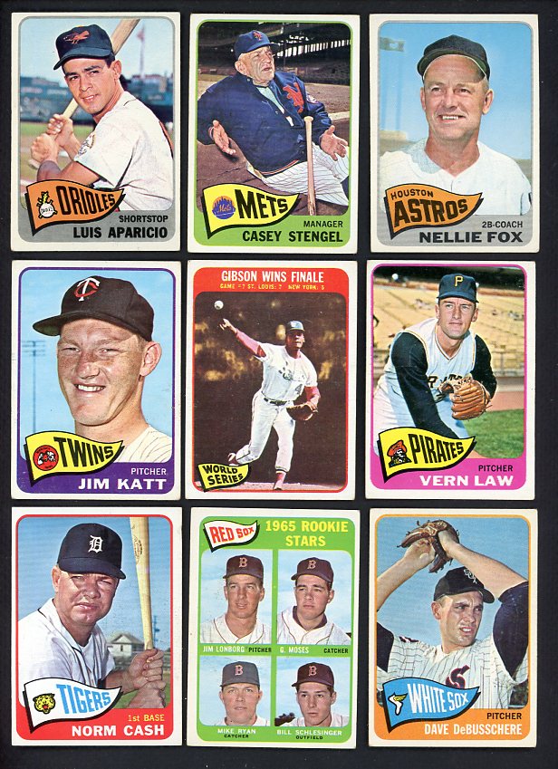 1965 Topps Set Lot 98 Diff VG-EX/EX Stengel Aparicio Fox 495126