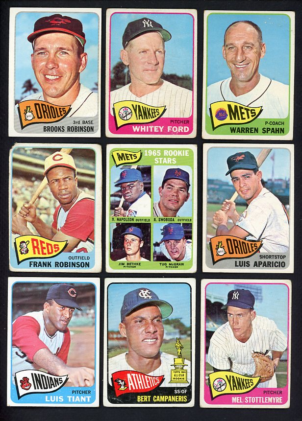 1965 Topps Set Lot 115 Diff Bargain Grade Robinson Ford 495129