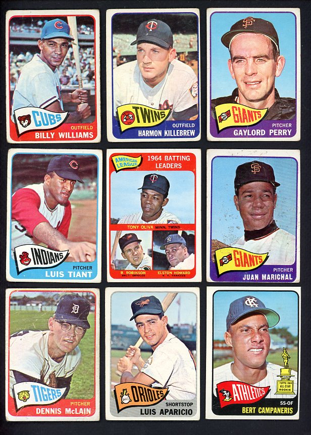 1965 Topps Set Lot 141 Diff Bargain Grade Killebrew Perry 495130
