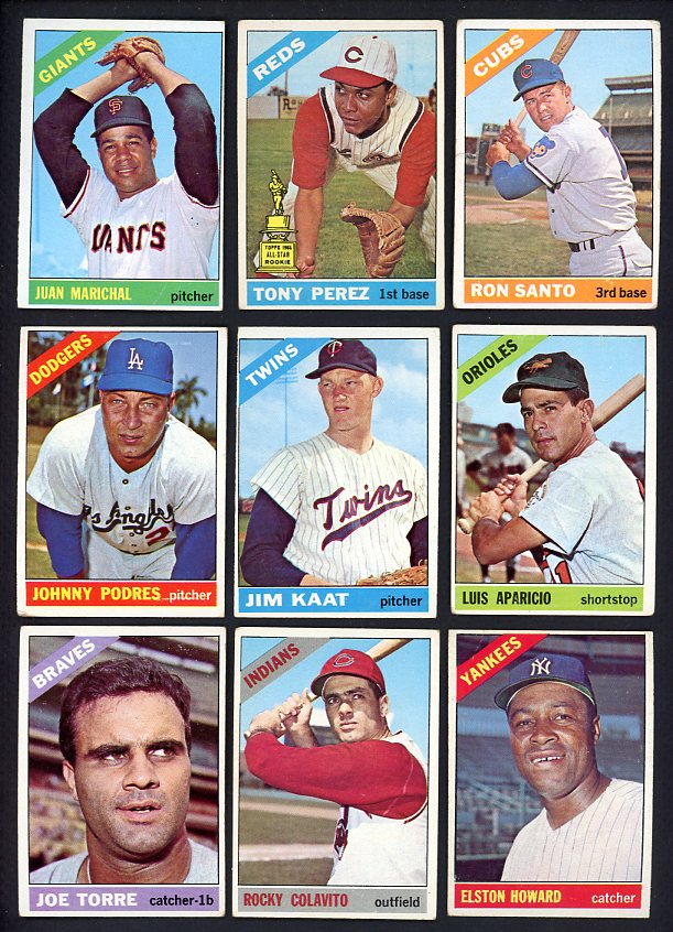 1966 Topps Set Lot 101 Diff Bargain Grade Perez Marichal 495143