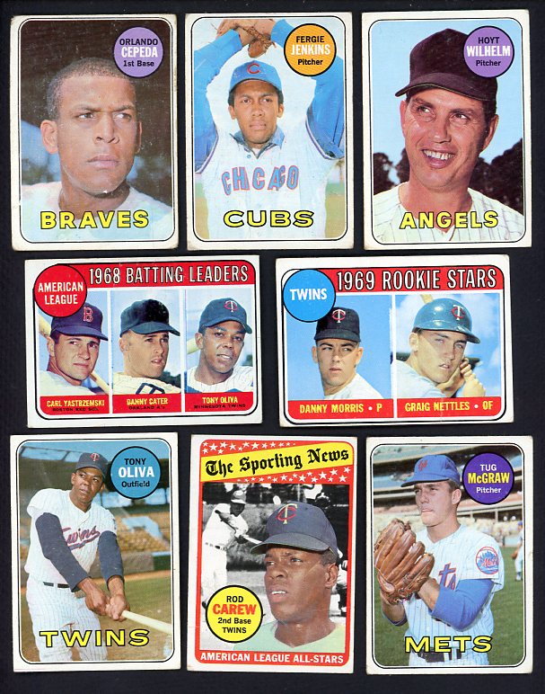 1969 Topps Set Lot 92 Diff Bargain Grade Jenkins Carew 495160