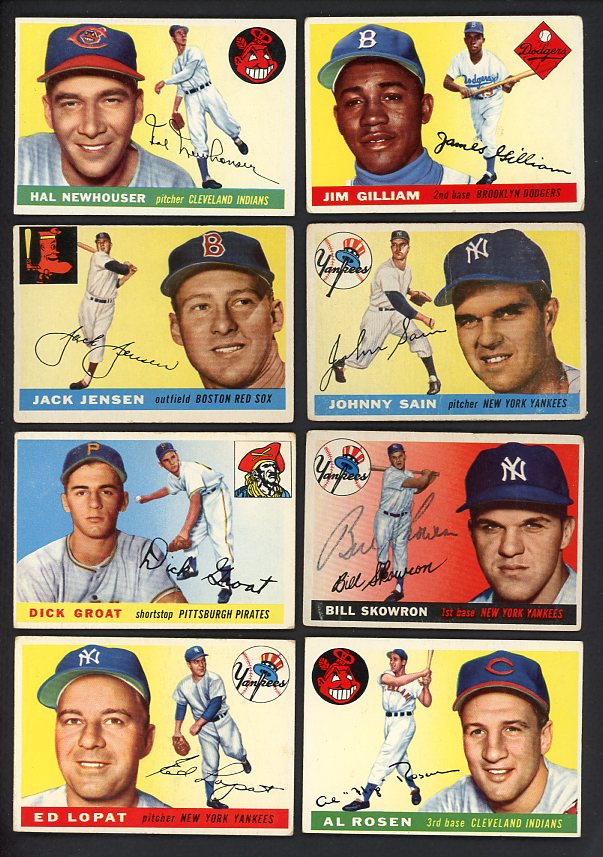 1955 Topps Set Lot 54 Diff Bargain Grade Newhouser Jensen 495190