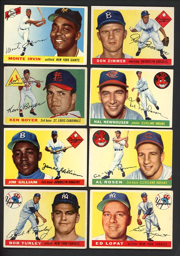 1955 Topps Set Lot 54 Diff Bargain Grade Zimmer Irvin 495192