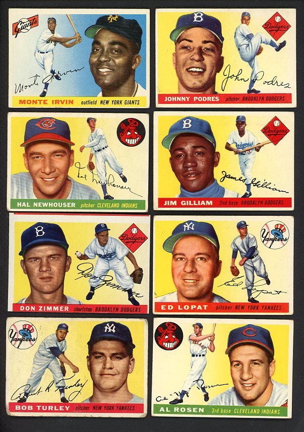 1955 Topps Set Lot 53 Diff Bargain Grade Irvin Podres 495193