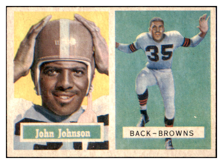 1957 Topps Football #016 John Henry Johnson Browns EX-MT 495237