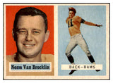 1957 Topps Football #022 Norm Van Brocklin Rams EX 495239