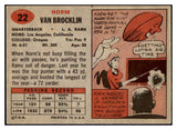 1957 Topps Football #022 Norm Van Brocklin Rams EX 495239