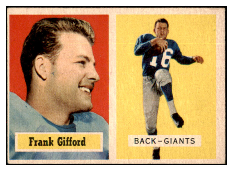 1957 Topps Football #088 Frank Gifford Giants VG-EX/EX 495240