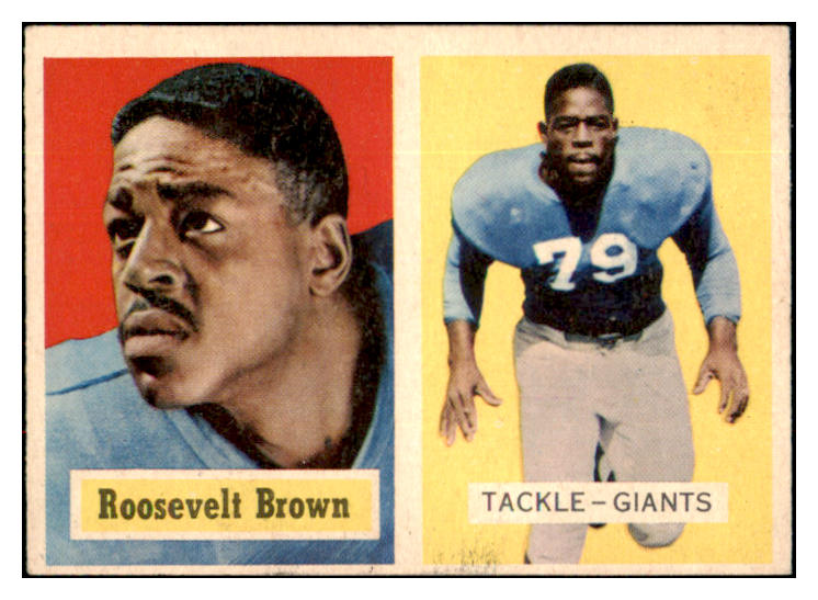 1957 Topps Football #011 Roosevelt Brown Giants EX 495242