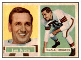 1957 Topps Football #028 Lou Groza Browns EX 495243