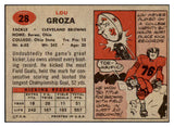 1957 Topps Football #028 Lou Groza Browns EX 495243