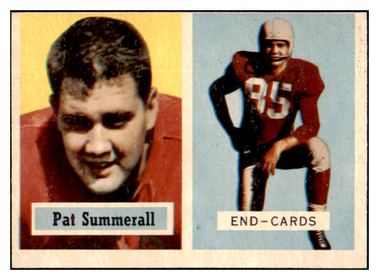 1957 Topps Football #014 Pat Summerall Cardinals VG-EX 495245