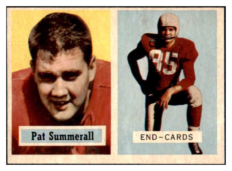 1957 Topps Football #014 Pat Summerall Cardinals EX 495246