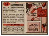 1957 Topps Football #014 Pat Summerall Cardinals EX 495246