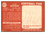 1958 Topps Football #127 Ollie Matson Cardinals VG  495249