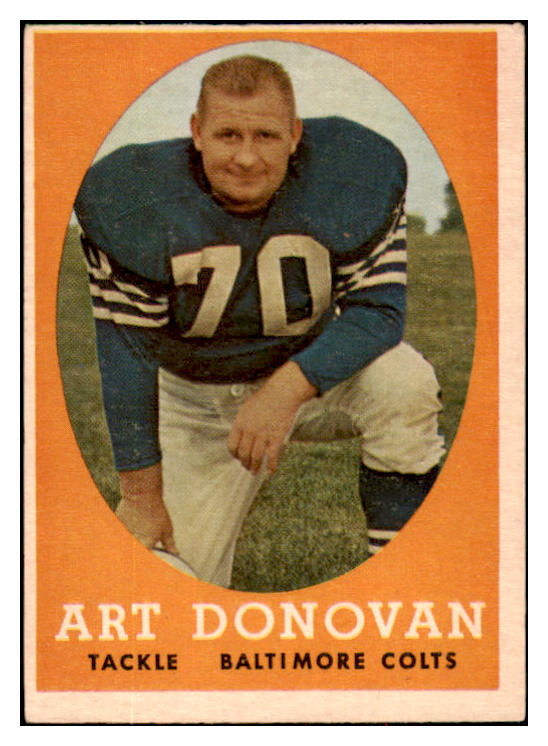 1958 Topps Football #106 Art Donovan Colts VG-EX 495250