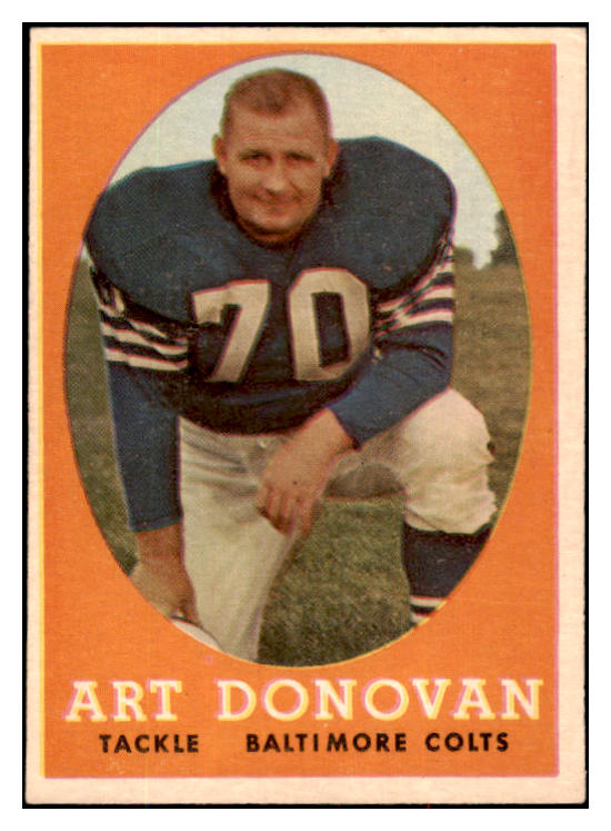 1958 Topps Football #106 Art Donovan Colts EX 495252