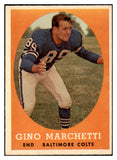 1958 Topps Football #016 Gino Marchetti Colts EX-MT 495261
