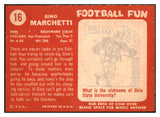 1958 Topps Football #016 Gino Marchetti Colts EX-MT 495261