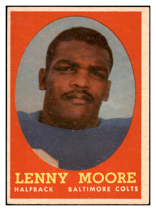 1958 Topps Football #010 Lenny Moore Colts EX 495265