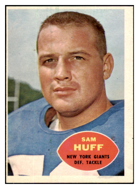 1960 Topps Football #080 Sam Huff Giants EX 495270