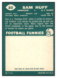 1960 Topps Football #080 Sam Huff Giants EX 495270