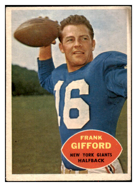 1960 Topps Football #074 Frank Gifford Giants VG  495271