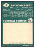 1960 Topps Football #004 Raymond Berry Colts VG-EX 495275