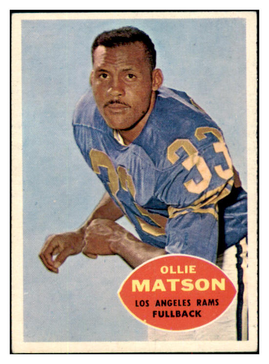 1960 Topps Football #063 Ollie Matson Rams EX 495278