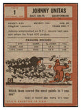 1962 Topps Football #001 John Unitas Colts VG-EX 495281