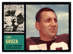 1962 Topps Football #032 Lou Groza Browns EX 495282