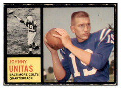 1962 Topps Football #001 John Unitas Colts GD-VG 495283